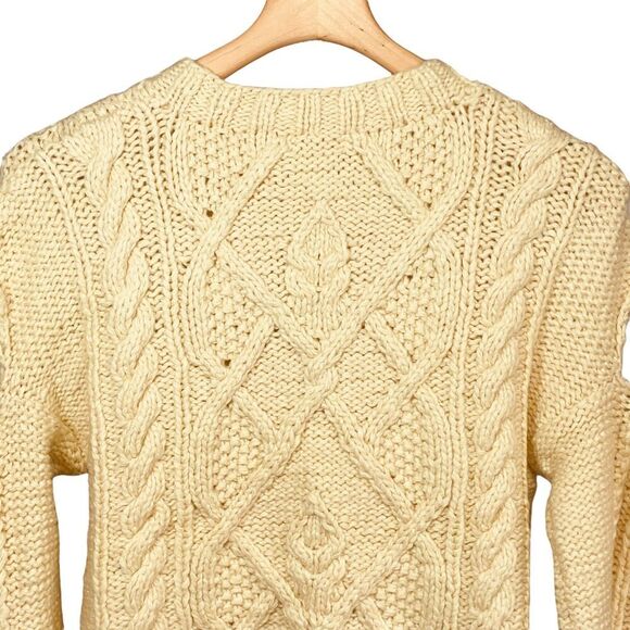For Love & Lemons Long Sleeve Cold Shoulder Sweater Top - Picture 10 of 12